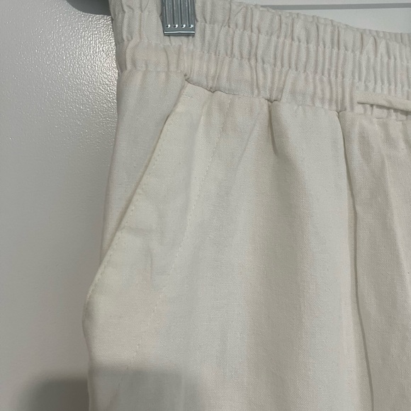 a new day Off-White Wise Leg Linen Blend Pants - NWOT - Picture 3 of 7